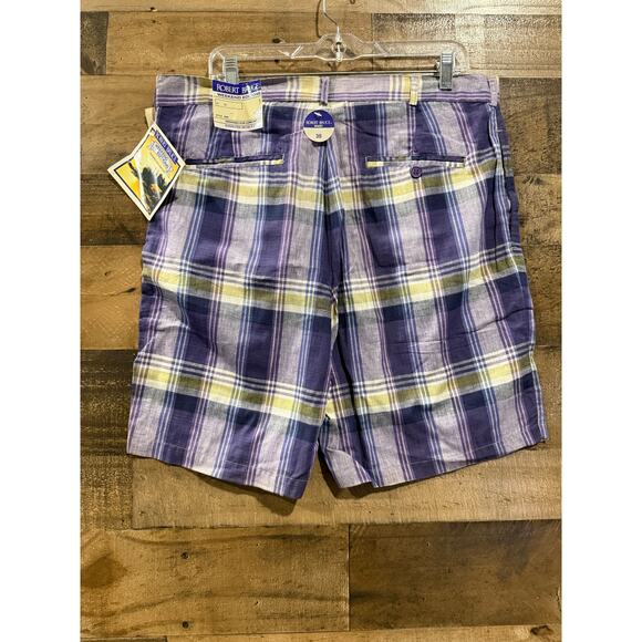 Vintage'70s Robert Bruce weekend edition Plaid shorts - Size 38 - Picture 2 of 9